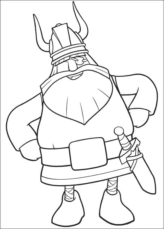 Utskrivbar Vicky the Viking fargelegging