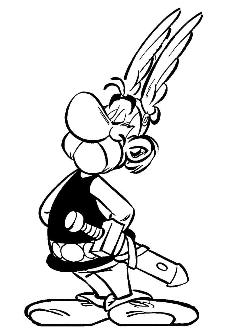 Veldig Søt Asterix fargelegging