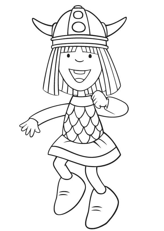 Vicky the Viking for 2-årige Barn fargelegging