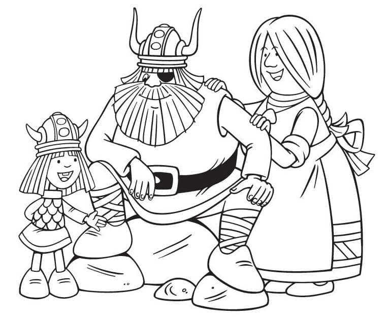 Vicky the Viking for 6-årige Barn fargelegging