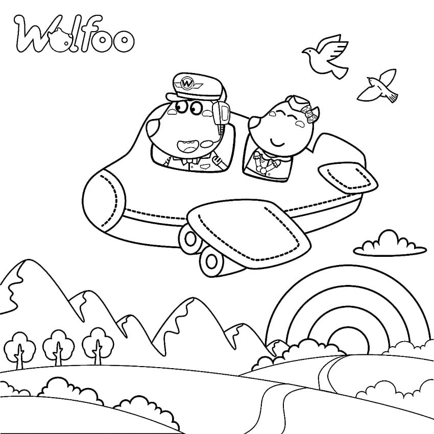 Wolfoo til Utskrift fargelegging
