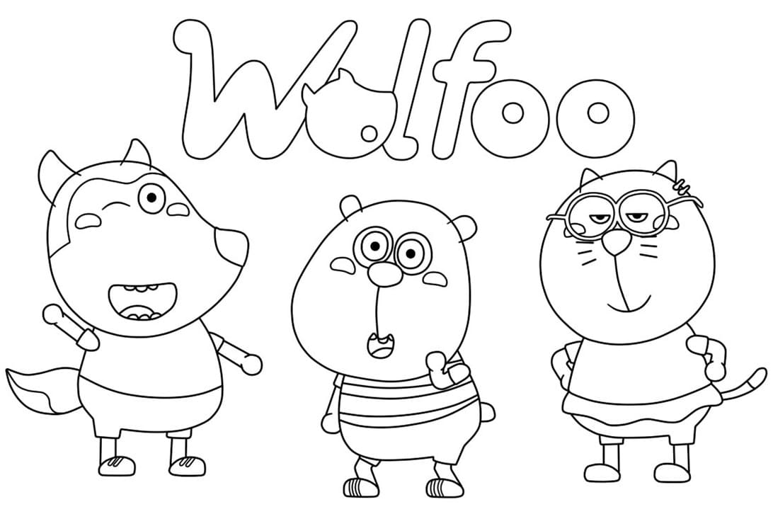 Wolfoo Utskrivbar Gratis fargelegging
