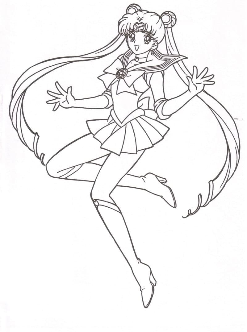 Anime Sailor Moon fargelegging