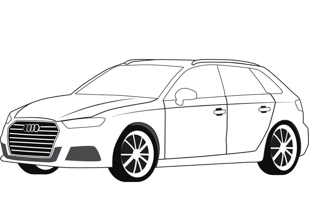 Audi Fargeleggbar for Barn fargelegging