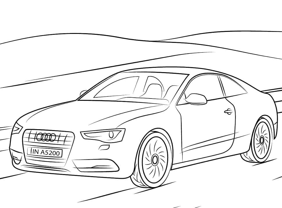 Audi Gratis Utskrivbar fargelegging