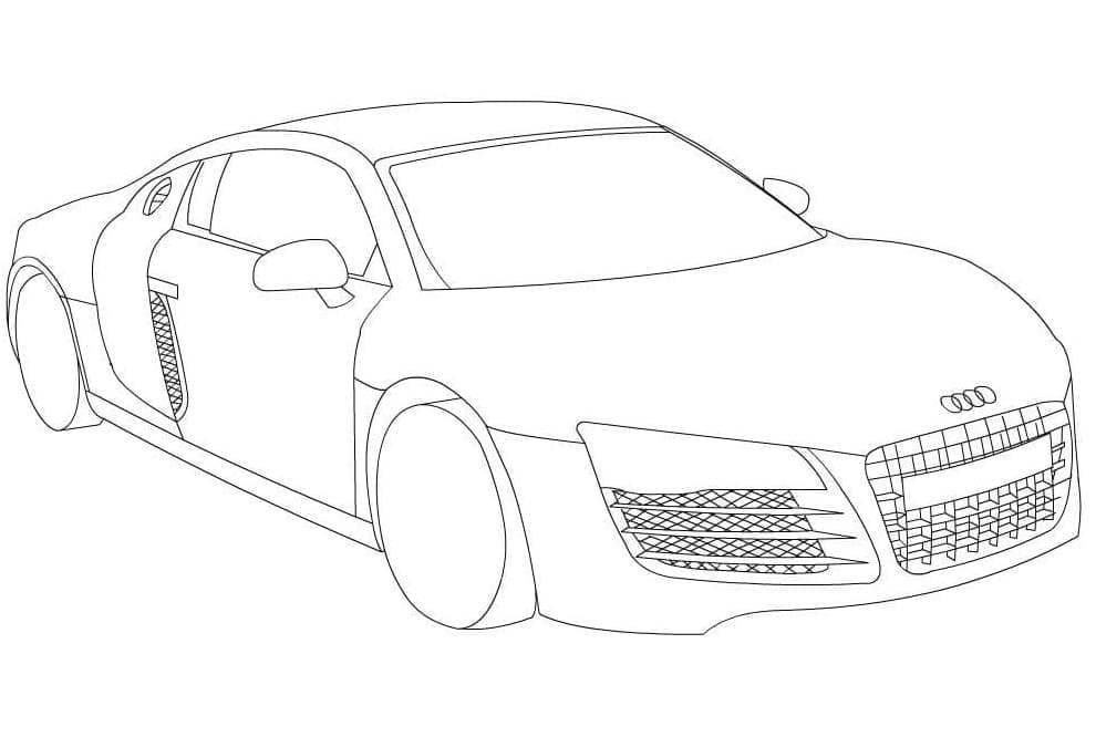 Audi Utskrivbar for Barn fargelegging
