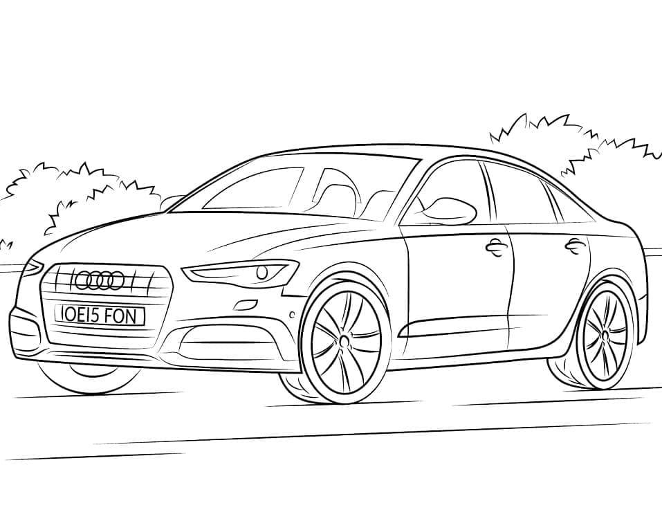 Audi Utskrivbar fargelegging