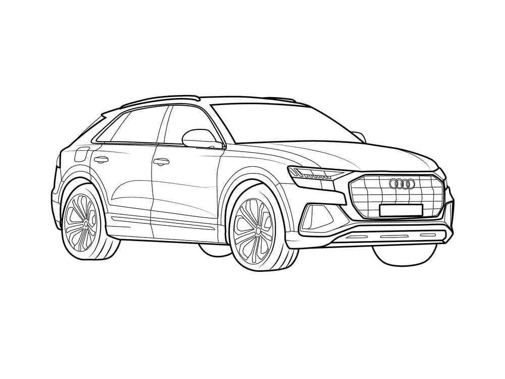 Audi for 3 år gamle Barn fargelegging