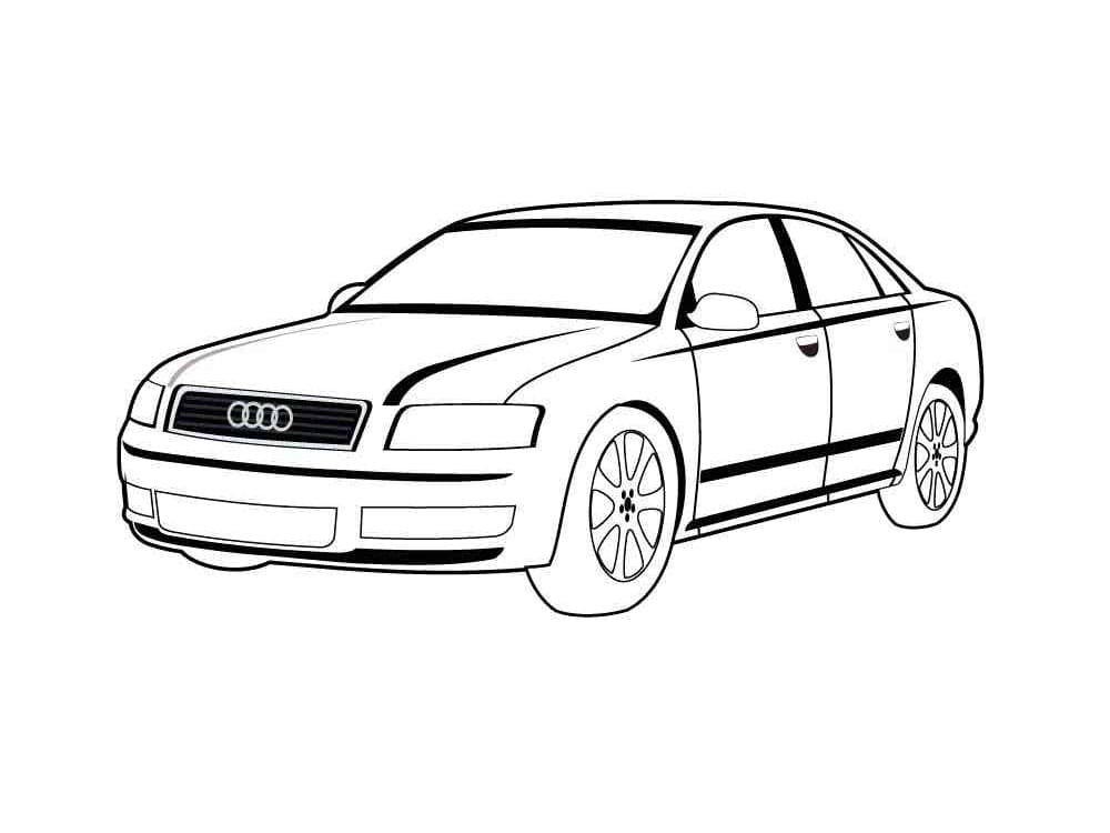 Audi for 5 år gamle Barn fargelegging