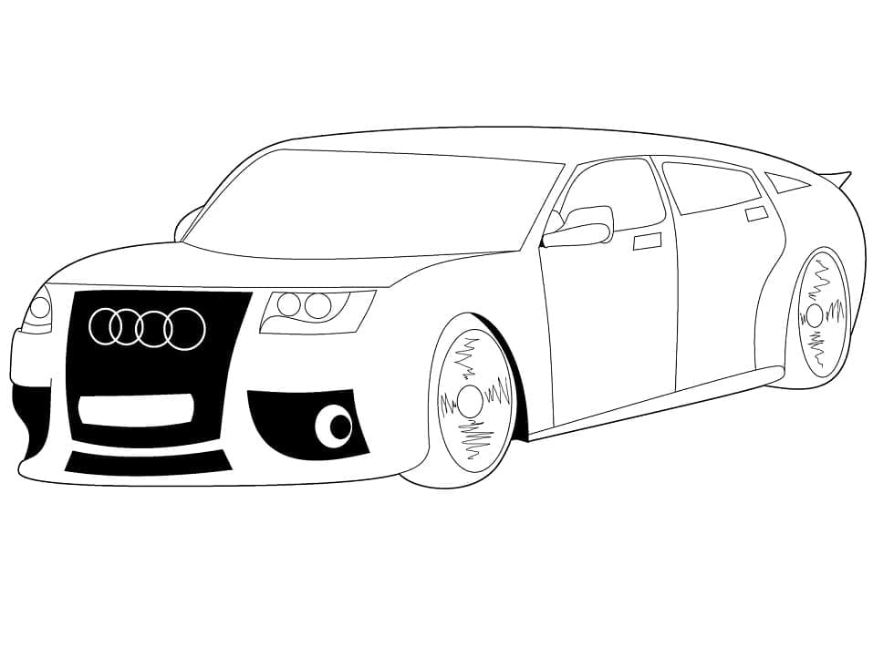 Audi til Utskrift fargelegging