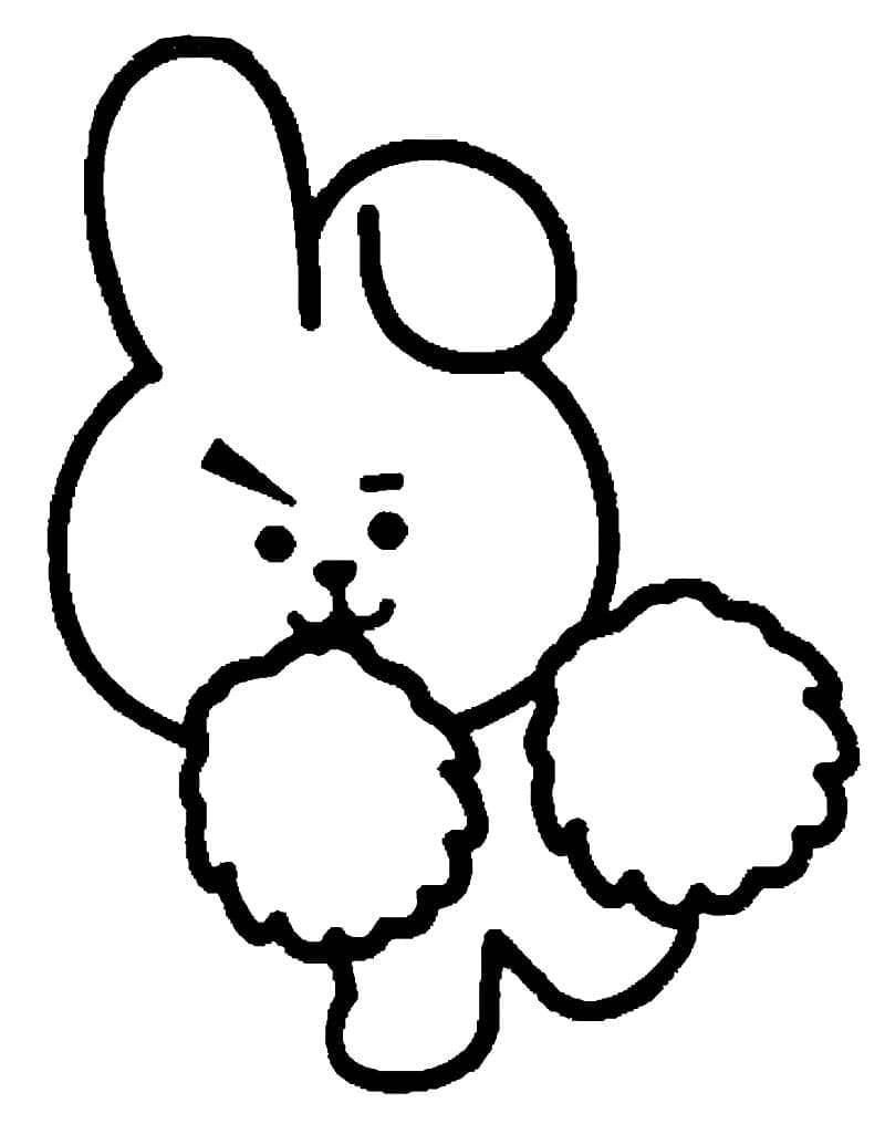 BT21 Utskrivbar Gratis fargelegging