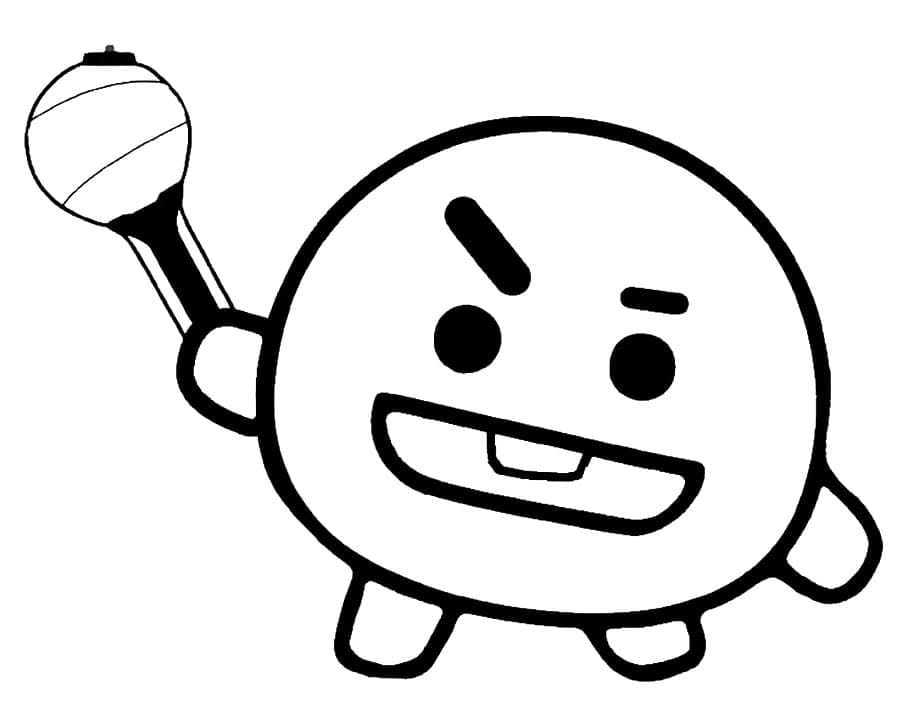 BT21 for 3 år gamle Barn fargelegging