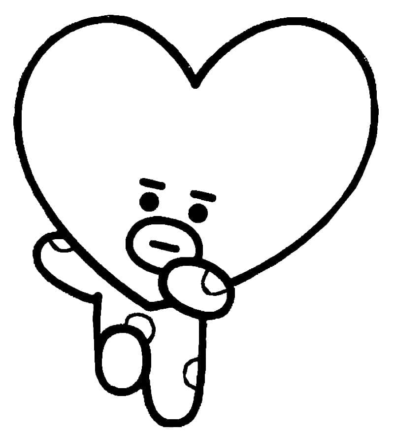 BT21 for 4 år gamle Barn fargelegging