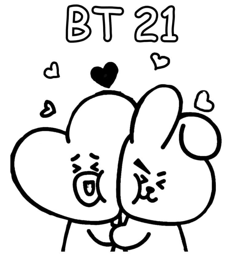 BT21 for Barn fargelegging