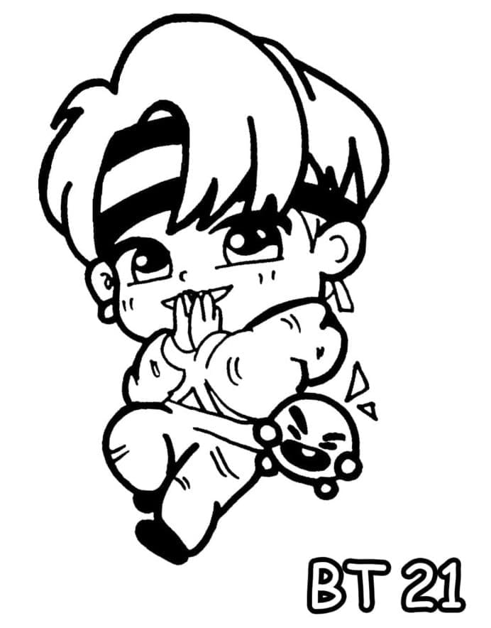 BT21 til Utskrift fargelegging