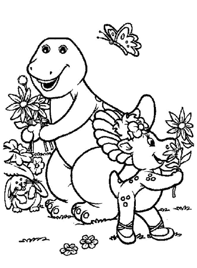 Barney og Friends (16) fargelegging