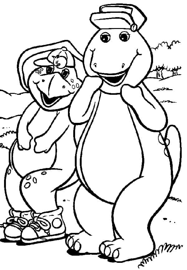 Barney og Friends (18) fargelegging