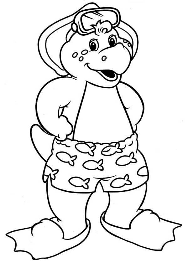 Barney og Friends (19) fargelegging