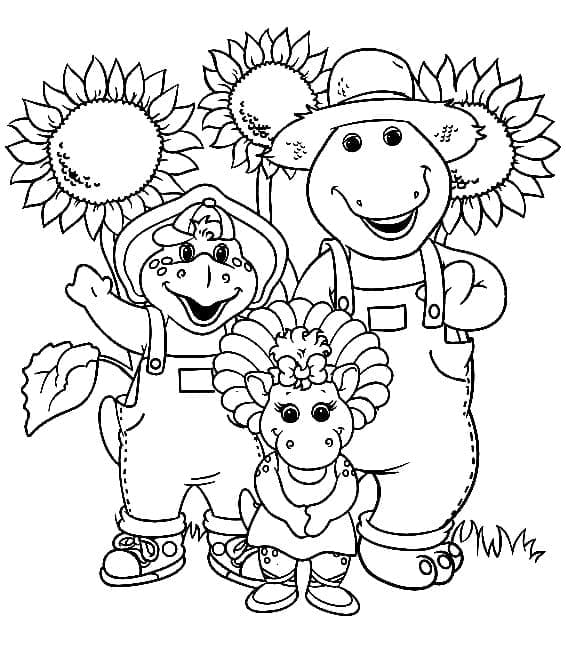 Barney og Friends (2) fargelegging