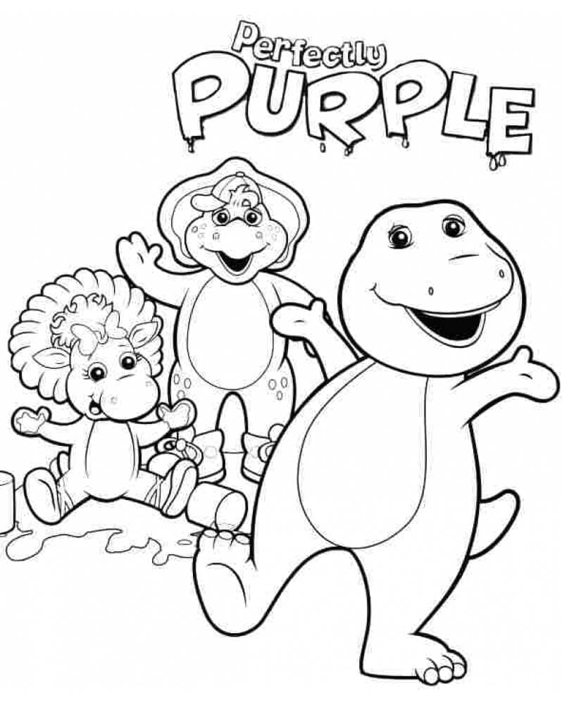 Barney og Friends (20) fargelegging