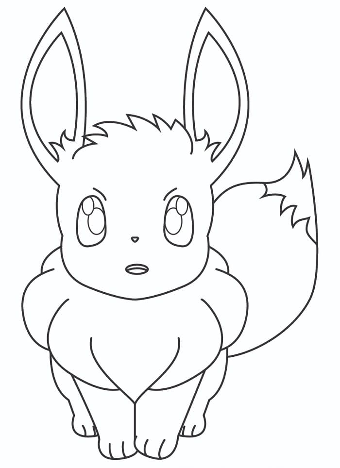 Bedårende Eevee fargelegging