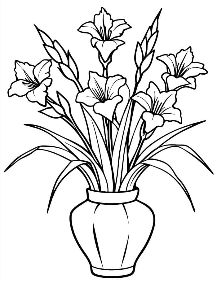 Blomster (10) fargelegging