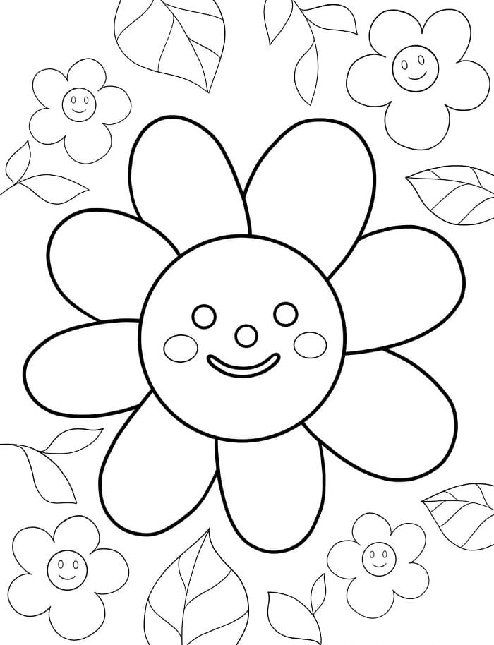Blomster (20) fargelegging