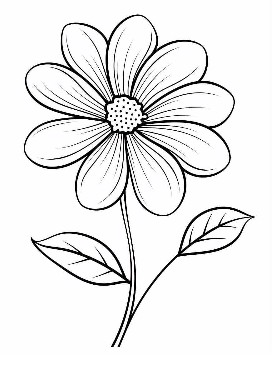Blomster (5) fargelegging
