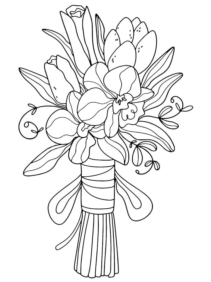 Blomster (9) fargelegging