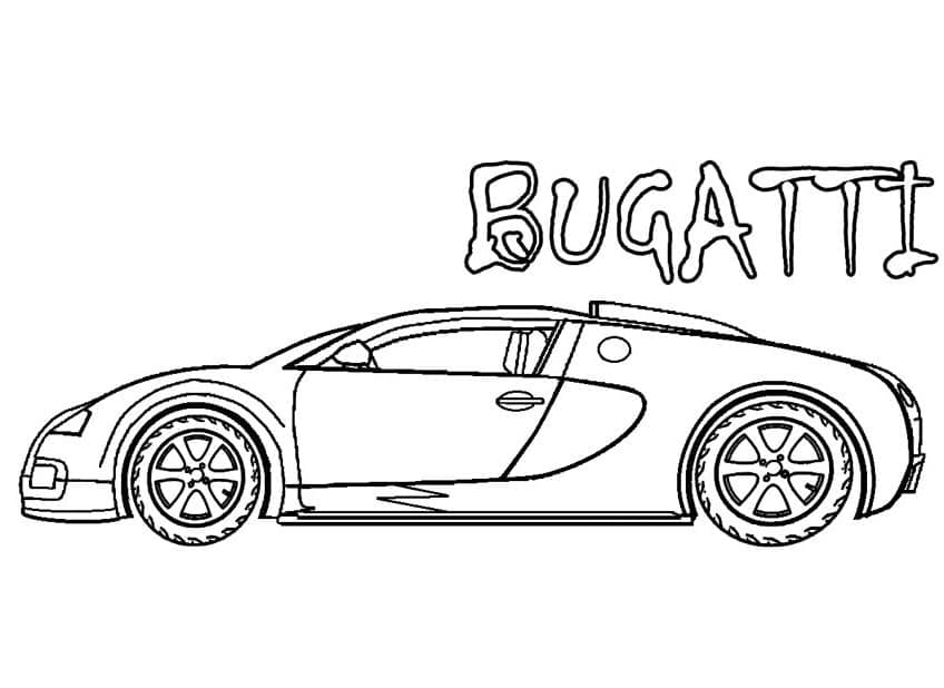 Bugatti Utskrivbar Gratis fargelegging