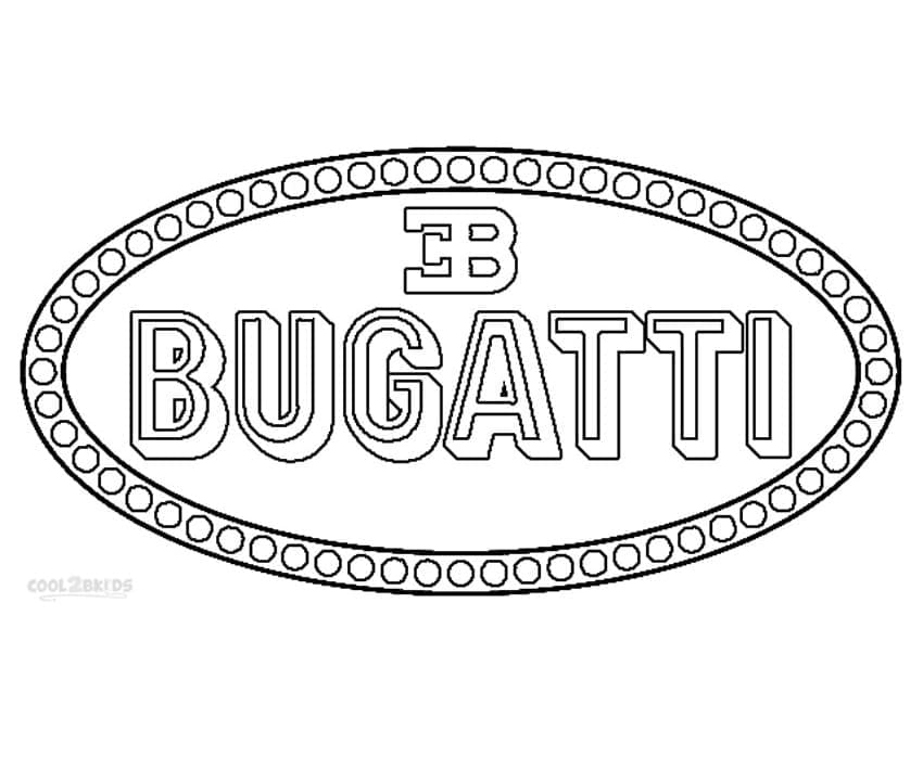 Bugatti Utskrivbar fargelegging