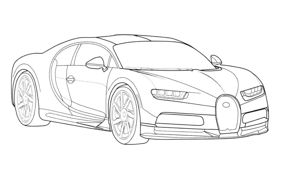Bugatti til Fargelegging fargelegging