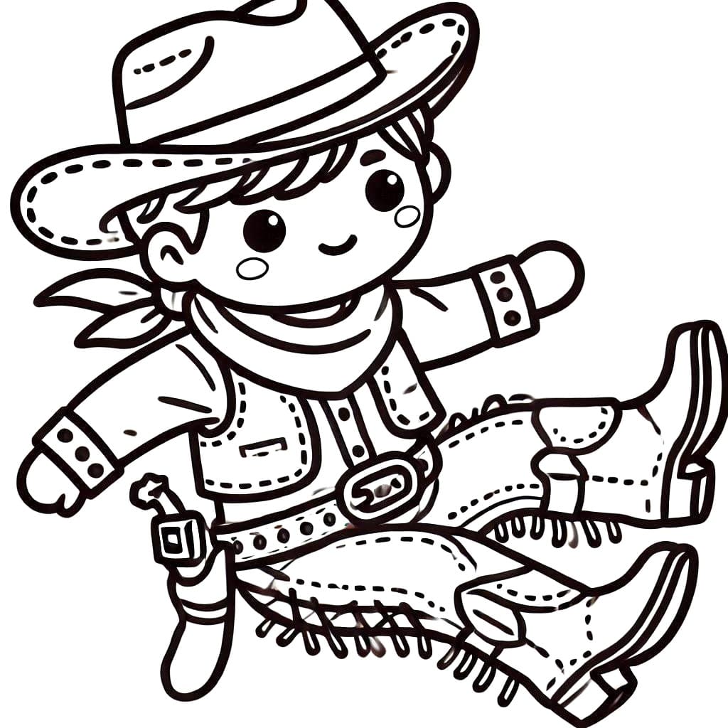 Cowboy Bilde fargelegging
