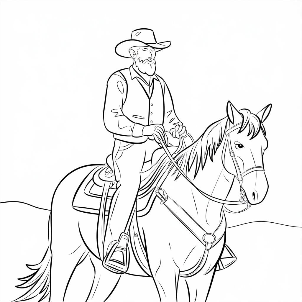 Cowboy Gratis for Barn fargelegging