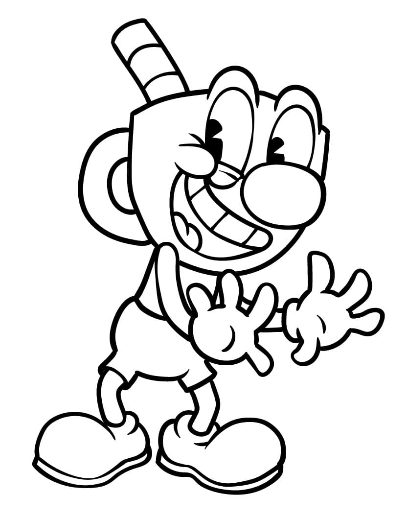 Cuphead Fargeleggbar for Barn fargelegging