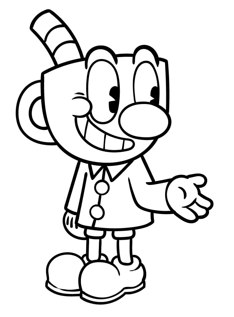 Cuphead for 1 år gamle Barn fargelegging