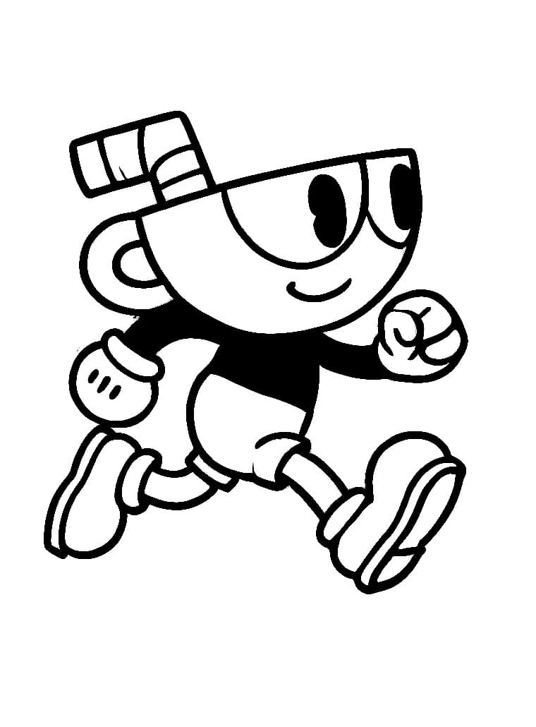 Cuphead for 2 år gamle Barn fargelegging