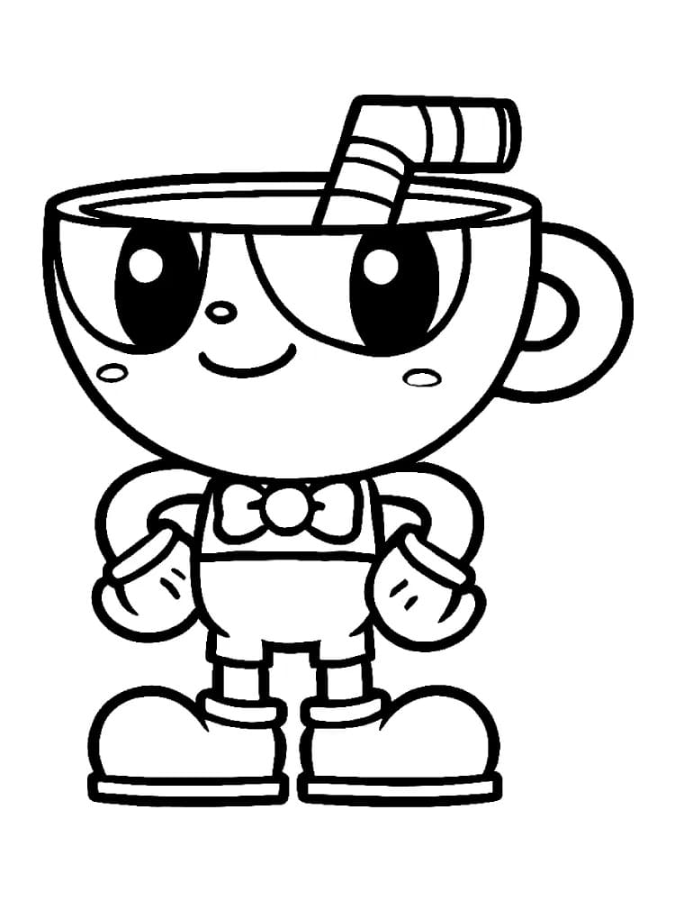 Cuphead for 4 år gamle Barn fargelegging