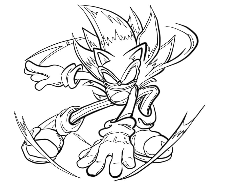 Dark Sonic Bilde fargelegging