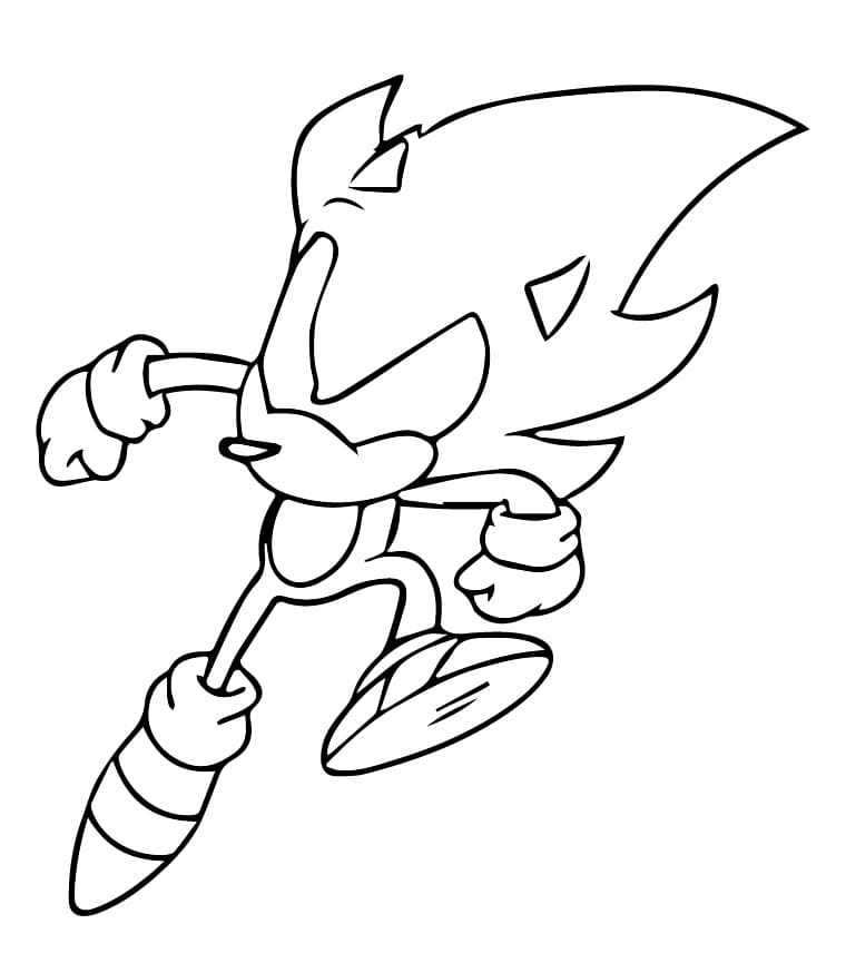 Dark Sonic for 1 år gamle Barn fargelegging
