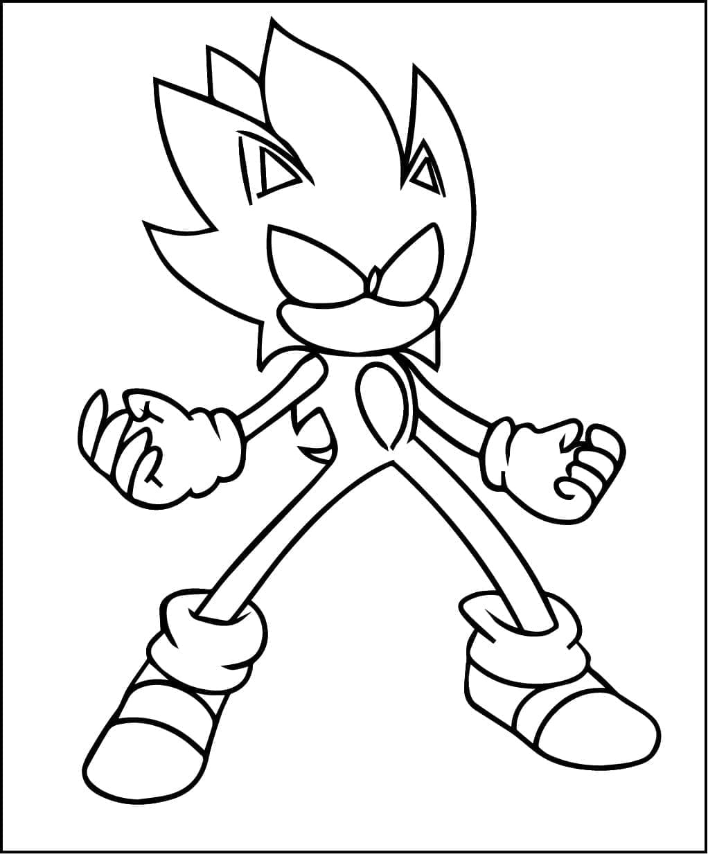 Dark Sonic til Fargelegging fargelegging