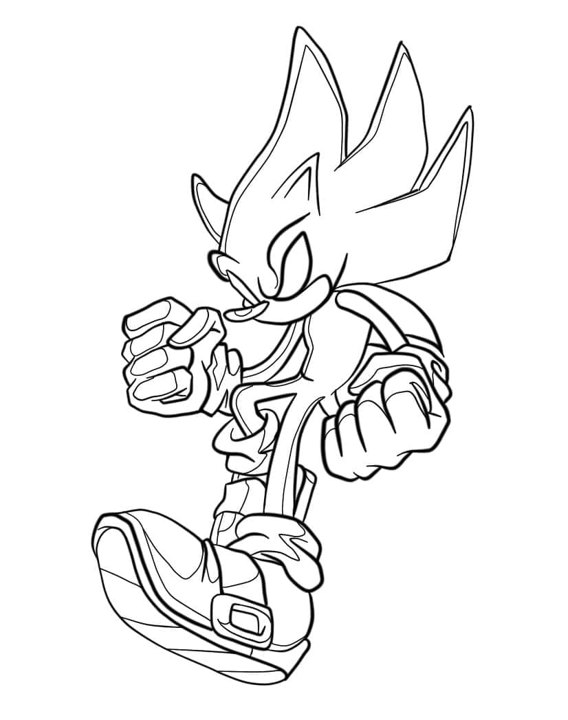 Dark Sonic til Utskrift fargelegging
