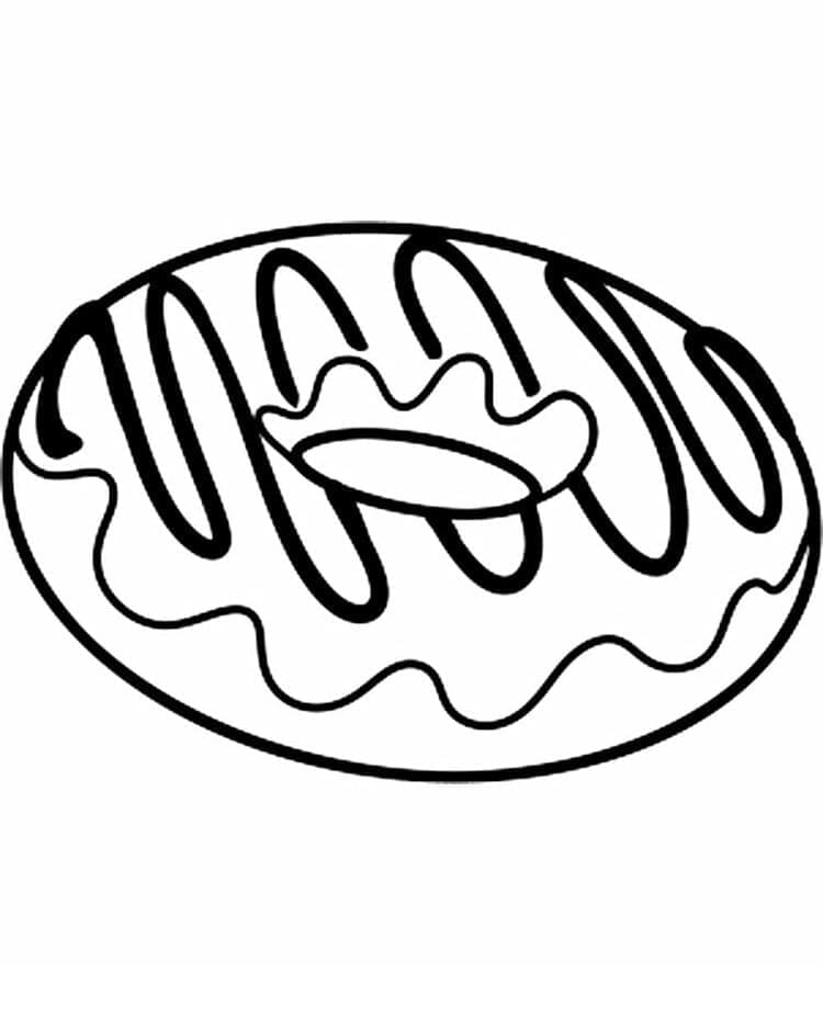Donut-bilde fargelegging