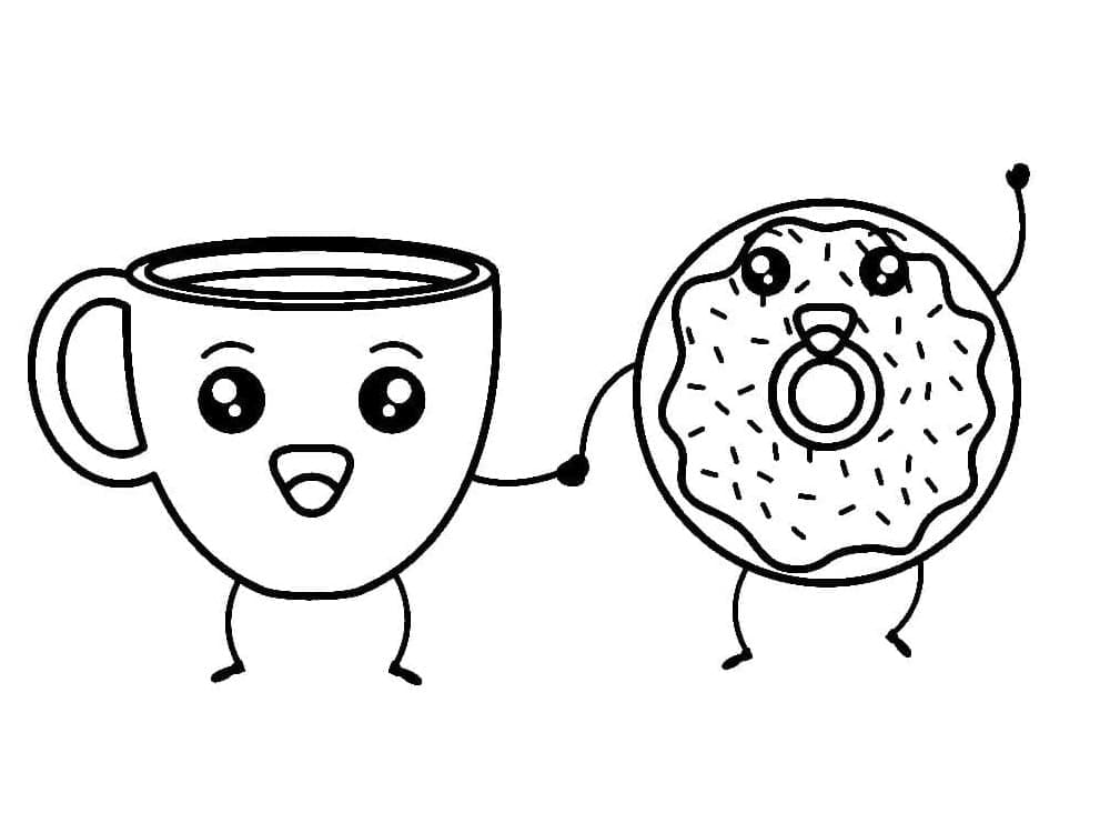 Donut for utskrift fargelegging