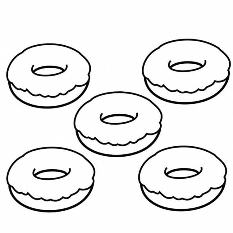 Donut gratis for barn fargelegging