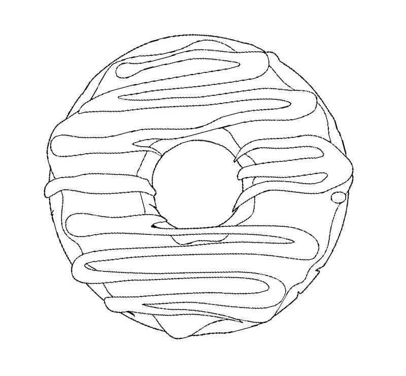 Donut til utskrift fargelegging
