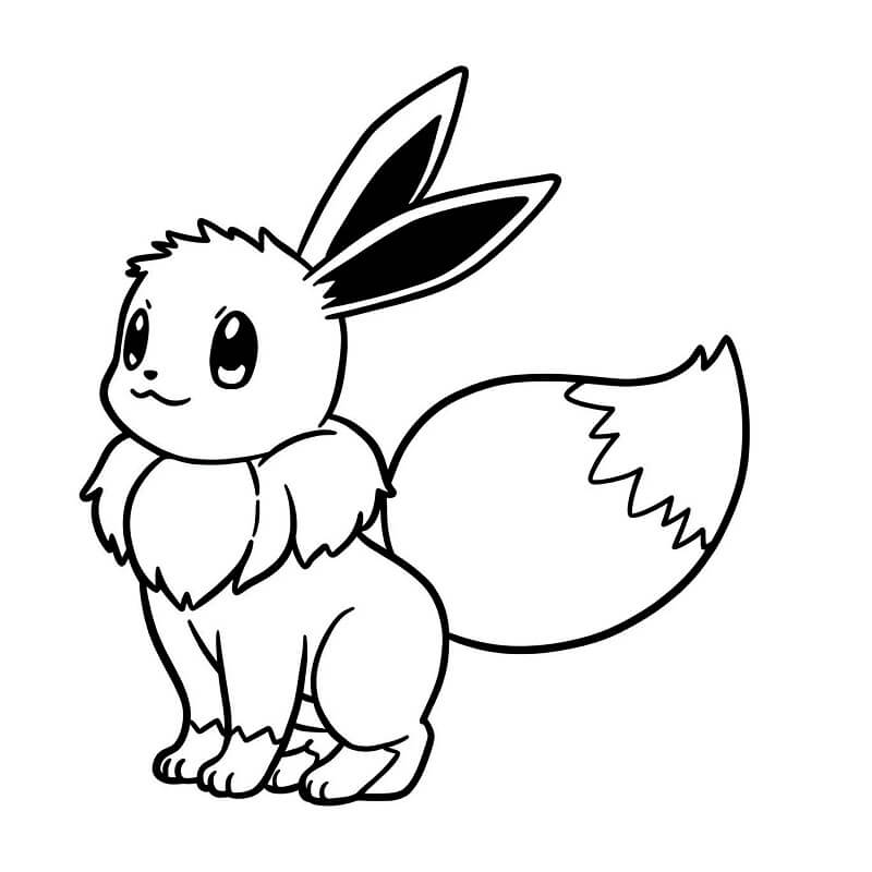 Eevee Fargeleggbar for Barn fargelegging