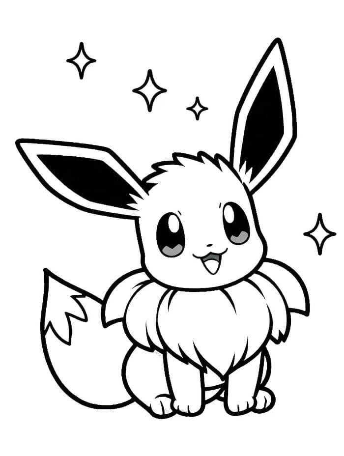 Eevee Utskrivbar Gratis fargelegging