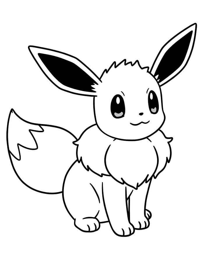 Eevee for 1 år gamle Barn fargelegging