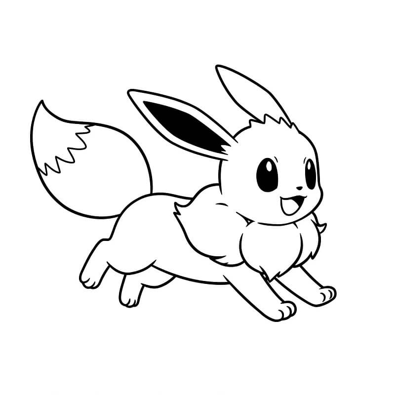 Eevee for 2 år gamle Barn fargelegging